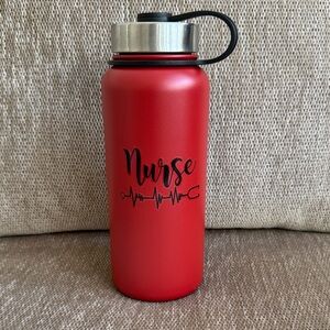 Simple Modern Water Bottle with Nurse Sticker